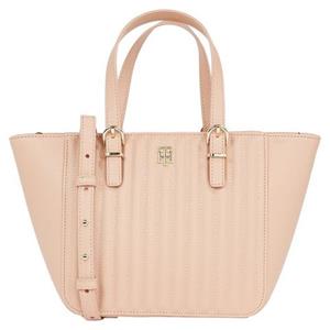 TOMMY HILFIGER, Handtasche Th Timeless Small Tote Quilted Fa22 in beige, Henkeltaschen für Damen