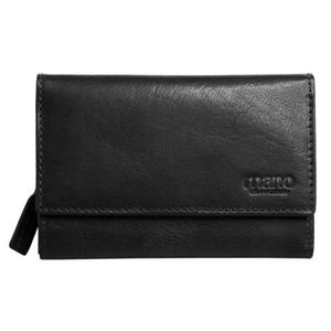 Mano, Don Simon Geldbörse Leder 14,5 Cm in schwarz, Geldbörsen für Damen