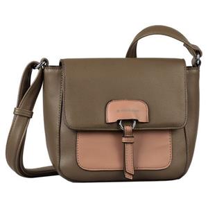 TOM TAILOR Umhängetasche "BONNIE Flap bag M no zip", mit Reißverschluss-Rückfach