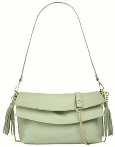 Samantha Look Schoudertas echt leer, made in italy (1-delig)