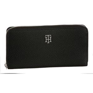 TOMMY HILFIGER, Langbörse Th Element Large Za in schwarz, Geldbörsen für Damen