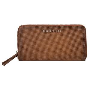 bugatti, Langbörse Perfo Wallet 3975 in mittelbraun, Geldbörsen für Damen
