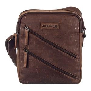 GreenLand Nature Umhängetasche "NATURE leather-cork", mit RFID-Schutz