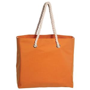 Strandtas met handvat oranje Capri 35 x 45 cm -