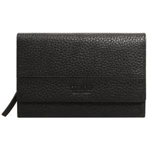 Mano, Don Tommas Geldbörse Leder 14 Cm in schwarz, Geldbörsen für Damen