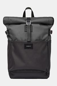 Sandqvist , Rucksack / Daypack Ilon Rolltop Backpack in schwarz/mittelgrau, Rucksäcke für Damen