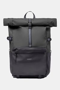 Sandqvist , Rucksack / Daypack Ruben 2.0 Rolltop in schwarz/mittelgrau, Rucksäcke für Damen