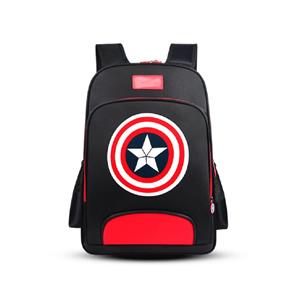 ArmadaDeals Basisschooltas Captain America Kinderrugzak Jongensrugzak, Zwart 