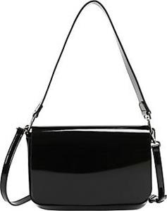 Ekonika , Tasche In Modischer Glanz-Optik in schwarz, Schultertaschen für Damen