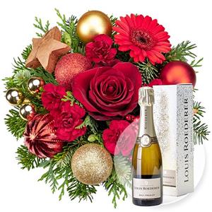 Valentins Weihnachtszeit und Champagner Louis Roederer Brut Premier