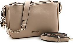 Tamaris , Schultertasche in helles taupe, Schultertaschen für Damen