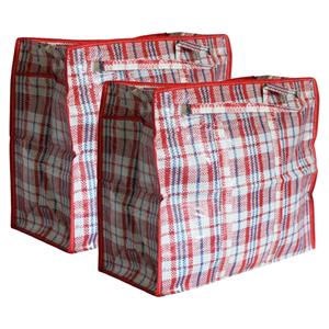 DID Cosy & Trendy opbergtas/hoes voor kussen/deken - 2st - grijs - 100 x 70 x 30 cm - Shoppers