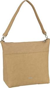 Zwei , Schultertasche Mademoiselle M110 in beige, Schultertaschen für Damen