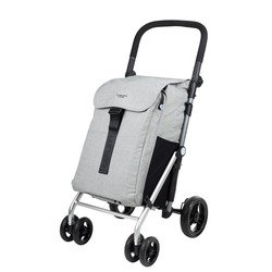 Carlett CLASSIC Family LETT470 Cooler Boodschappentrolley - Koelvak - 4 wielen - Opvouwbaar - 36 L - Ice Grijs