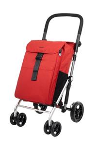 Carlett CLASSIC Family LETT470 Cooler Boodschappentrolley - Koelvak - 4 wielen - Opvouwbaar - 36 L - Ruby Rood