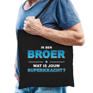 Bellatio Ik ben broer wat is jouw superkracht - tasje Zwart