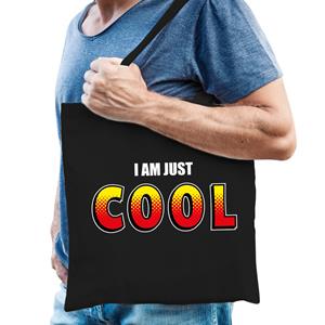 Bellatio I am just cool katoenen tas Zwart