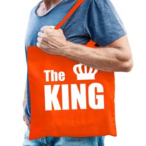 Bellatio The king / katoenen tas Oranje