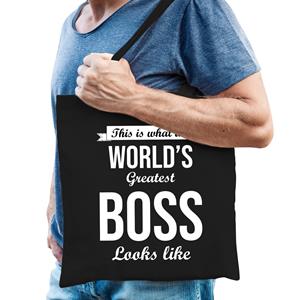 Bellatio Worlds greatest BOSS cadeau tasje Zwart