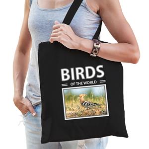 Bellatio Dieren Hop foto tas katoen volw + kind Zwart