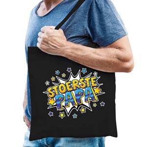 Bellatio Stoerste papa katoenen tas Zwart