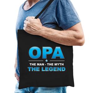 Bellatio Opa the legend cadeau tasje Zwart