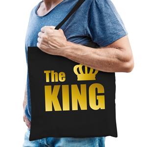 Bellatio The king / katoenen tas Zwart