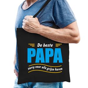 Bellatio Beste papa cadeau tas Zwart