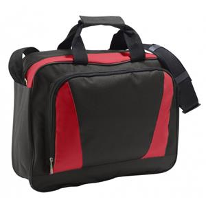 Sols Laptop tas rood/zwart 40 cm - Documententas rood/zwart - Schoudertas