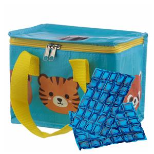 Puckator Kleine lunch koeltas met 2x flexibel koelelement - Adoramals print - 4,7 liter - Koeltas