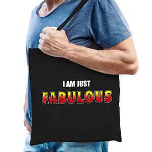 Bellatio I am just fabulous katoenen tas Zwart