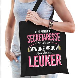 Bellatio Gewone vrouw / secretaresse cadeau tas Zwart