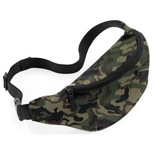 Bagbase Heuptasje/fanny pack camouflage/leger print 38 x 14 x 8 cm - Buideltassen - Festival musthave - Heuptassen