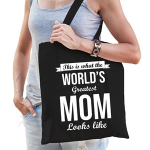 Bellatio Worlds greatest MOM cadeau tasje Zwart