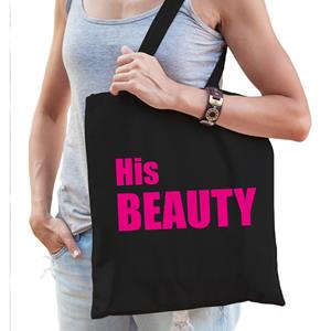 Bellatio His beauty katoenen tas Zwart