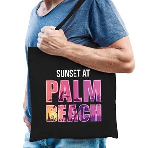 Bellatio Sunset beach tas Sunset at Palm Beach voor heren - Zwart