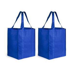 4x stuks boodschappen tas/shopper Blauw