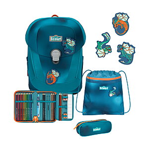 Scout Sunny II Seadragon Superflash Schulranzenzet