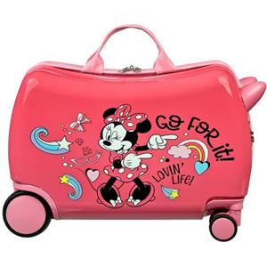 UNDERCOVER Kinderkoffer Ride-on Trolley, Minnie Mouse om te zitten en trekken