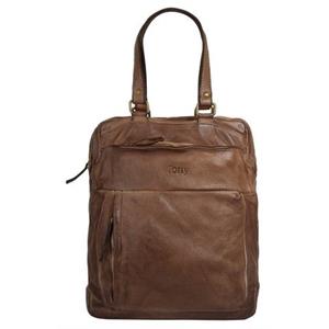 forty Laptoprucksack, echt Leder, Made in Italy