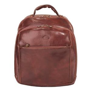 Piké Laptoprucksack, echt Leder, Made in Italy