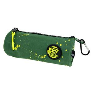 Paagman Work out etui rond, formaat 20 x 7 cm., kleur groen