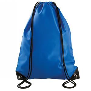 8x stuks sport gymtas/draagtas kobalt blauw met rijgkoord x 44 cm van polyester -