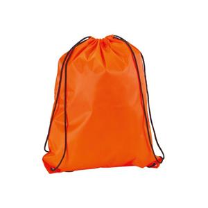 10x stuks neon oranje gymtassen/sporttassen met rijgkoord x cm -