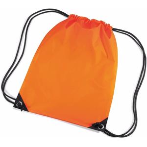 Bagbase 10x stuks oranje gymtas/ gymtasjes met rijgkoord 45 x cm -