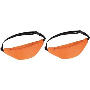2x Heuptasjes/buideltasjes/fanny packs oranje 35 cm -