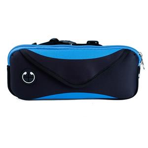 Multi-functionele sport waterdichte taille tas voor onder 6 inch scherm telefoon grootte: 22x10cm (zwart blauw)