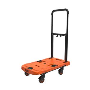 Black & Decker Opvouwbare Transportwagen - Plateauwagen ax. 90 Kg - 61,4 X 37x3 X 89,4 Cm - Oranje