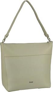 Zwei , Schultertasche Mademoiselle M110 in hellgrau, Schultertaschen für Damen