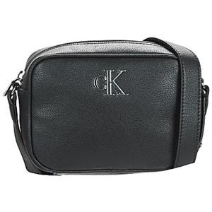 Calvin Klein Jeans, Minimal Monogram Umhängetasche 18 Cm in schwarz, Umhängetaschen für Damen
